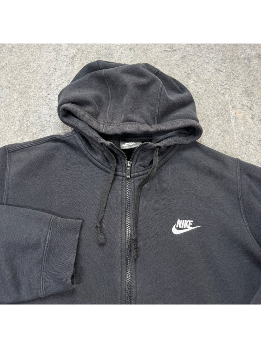 Nike Sportswear Hoodie Men L Black Full Zip DRI-FIT Jacket 804389